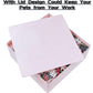 8 Puzzle Sorting Trays With Lid 8X8 Premiunm Puzzle Trays For Puzzle Lovers For Puzzles Up To 1000-1500 Pieces,Puzzle Tray, Convenient Tool For Puzzle Lovers (White)