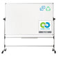 MasterVision Earth Series 36 x 48 Reversible Double Sided Dry Erase White Board Easel, Mobile Rolling Whiteboard on Wheels, Repo