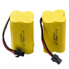 Blomiky 2 Cuboid 4.8V 700mAH AA NiCd Rechargeable Battery SM-2P Connector for HY800 F1 F3 RC Boat and RC Bus RC School Bus F1 Ba