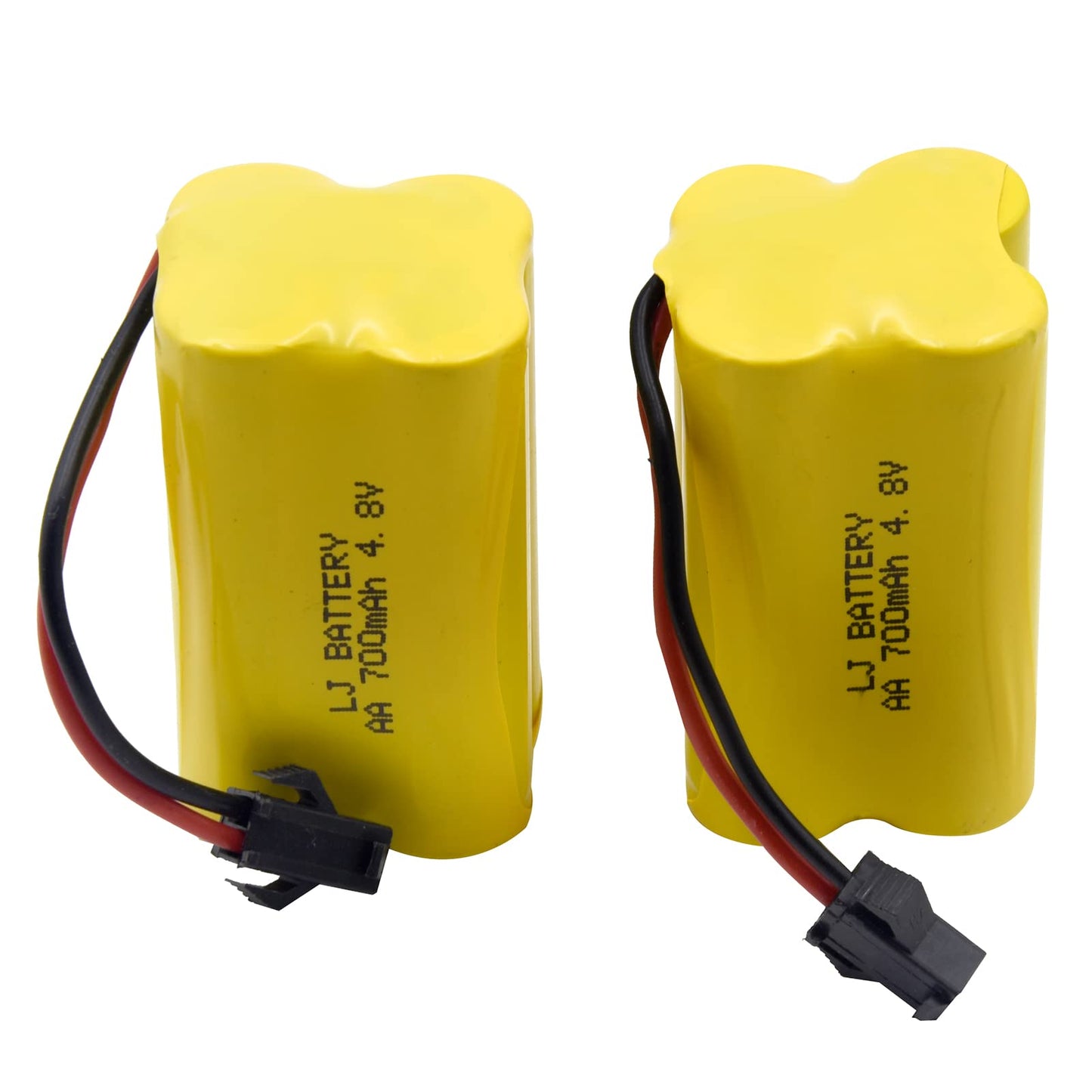 Blomiky 2 Cuboid 4.8V 700mAH AA NiCd Rechargeable Battery SM-2P Connector for HY800 F1 F3 RC Boat and RC Bus RC School Bus F1 Ba