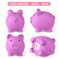 Pjdrllc Piggy Bank, Unbreakable Plastic Money Bank, Coin Bank For Girls And Boys, Medium Size Piggy Banks, Practical Gifts For Birthday, Easter, Christmas (Light Purple)
