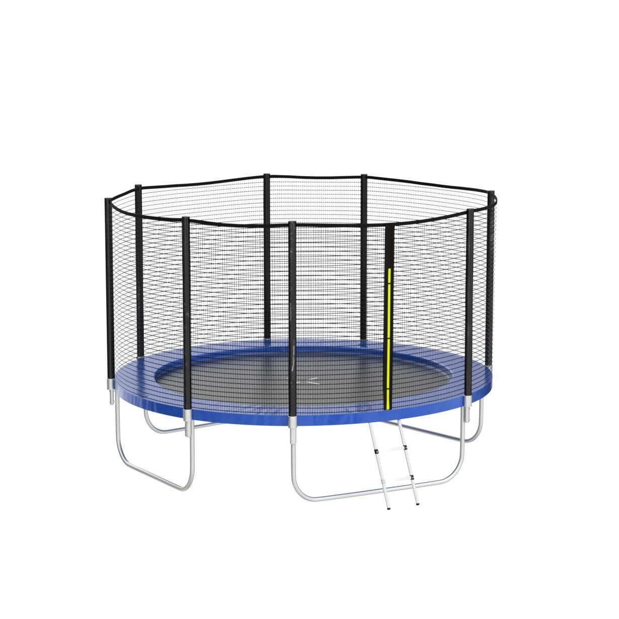 Skok Trampoline 14Ft Trampolines With Enclosure Net, 400Lbs Outdoor Trampolines For Kids-Astm Approved Trampoline For Children A