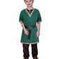 Kids Medieval Costume Boys Viking Tunic Knight Warrior Renaissance Shirts With Belt 8-10 Years Green
