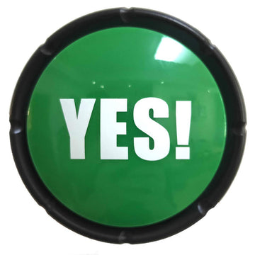 Joffreg YES Sound Button - Green, Plastic, Model #021202