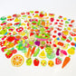Six Vanka 3D Puffy Stickers For Kids, 8 Different Sheets Including Fruits Sticker For Boys And Girls