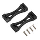 Vgoohobby 2Pcs Metal Bracket Fixed Mount Beam Compatible with WPL B1 B14 B16 B24 C14 C24 B36 MN Model D90 D91 RC Car (Black)