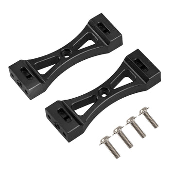 Vgoohobby 2Pcs Metal Bracket Fixed Mount Beam Compatible with WPL B1 B14 B16 B24 C14 C24 B36 MN Model D90 D91 RC Car (Black)