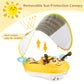 Free Swimming Baby Inflatable Baby Pool Float Ring Size Improved Bumble Bee Toddler Swim Trainer With Canopy For Age Of 3-36 Mon