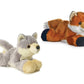 Aurora Bundle Of 2 8'' Floppy Beanbag Stuffed Wild Animals - Foxxie The Fox & Woolsey The Wolf