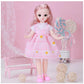 Tickles Movable Joints Cute Beautiful Eyes Fashionable Princess Dress Doll (Size: 30 Cm; Color: May Vary)