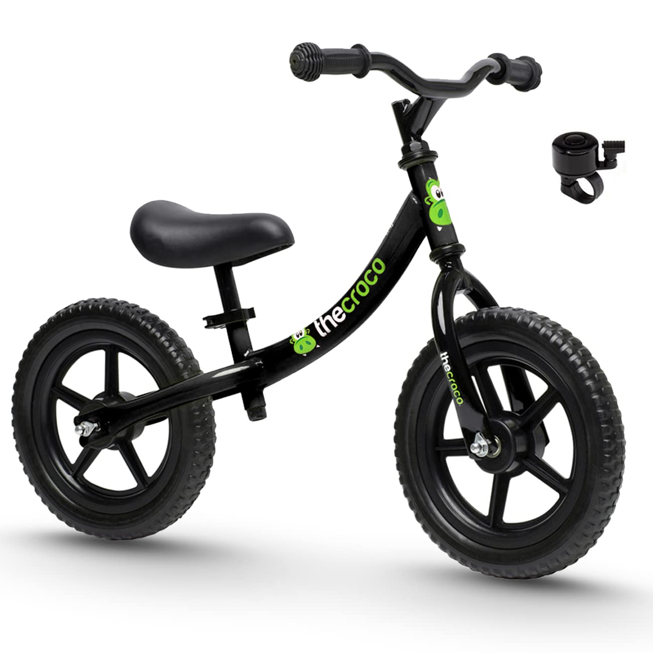 The Original Croco Ultra Lightweight And Sturdy Balance Bike.3 Models For 2, 3, 4, And 5-Year-Old Kids. Unbeatable Features. Toddler Training Bike, No Pedal (Bright Pink, Sturdy 12 Inch)