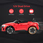 Infans 12V Kids Ride On Car, Licensed Audi Rs E-Tron Gt Electric Vehicle With Remote Control, Toddlers Battery Powered Toy With 4 Wheels Suspension, Led Headlight, Music, Mp3, Usb, Tf Port (Red)