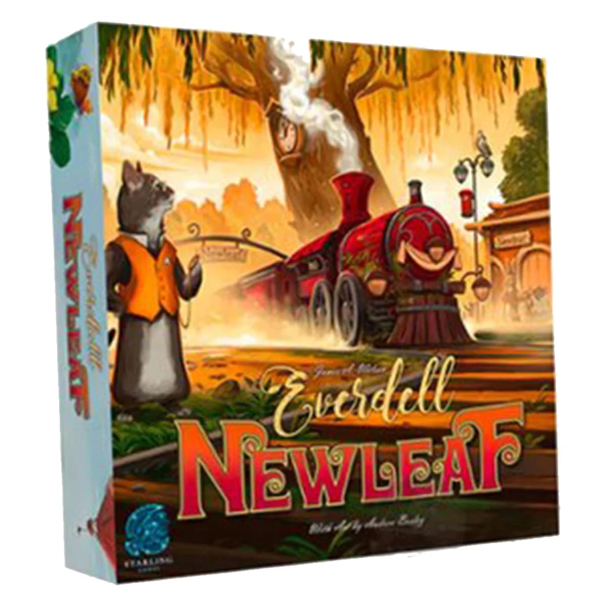 Starling Games Everdell Newleaf Train Station Expansion - New Critters, Cards, Green, Model 223010, Cardboard