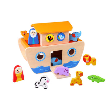 Tooky Toy 921 TKC304 EA Wooden Noahs Ark (EXP)