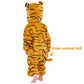 Lonulain Unisex Baby Animal Costume Pajamas, Infant Flannel Hooded Halloween Romper Cosplay Costume/Homewear/Sleepwear (Tiger,6-