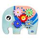 Mini Leaves Gear Toys Elephant Wooden With 5 Interchangeable Gears For Fine Motor Skill Motion Educational Wooden Learning Toys,