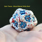 Dndwow Big Metal Skull D20 Dice Silver Bloody Red Blue For Role Playing Games - Bksbr