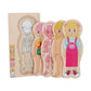 Ilsmysutra Wooden Body Puzzle For Kids Montessori Puzzles For Baby Girls Boys Children Gril|Toys For Baby|Developmental Baby Toy