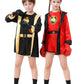 Child's 4 Pcs Boxing Champions Costume with Top, Shorts, Hooded Cape, Gloves Halloween Fancy Dress Boxer Uniform for Kids (Black