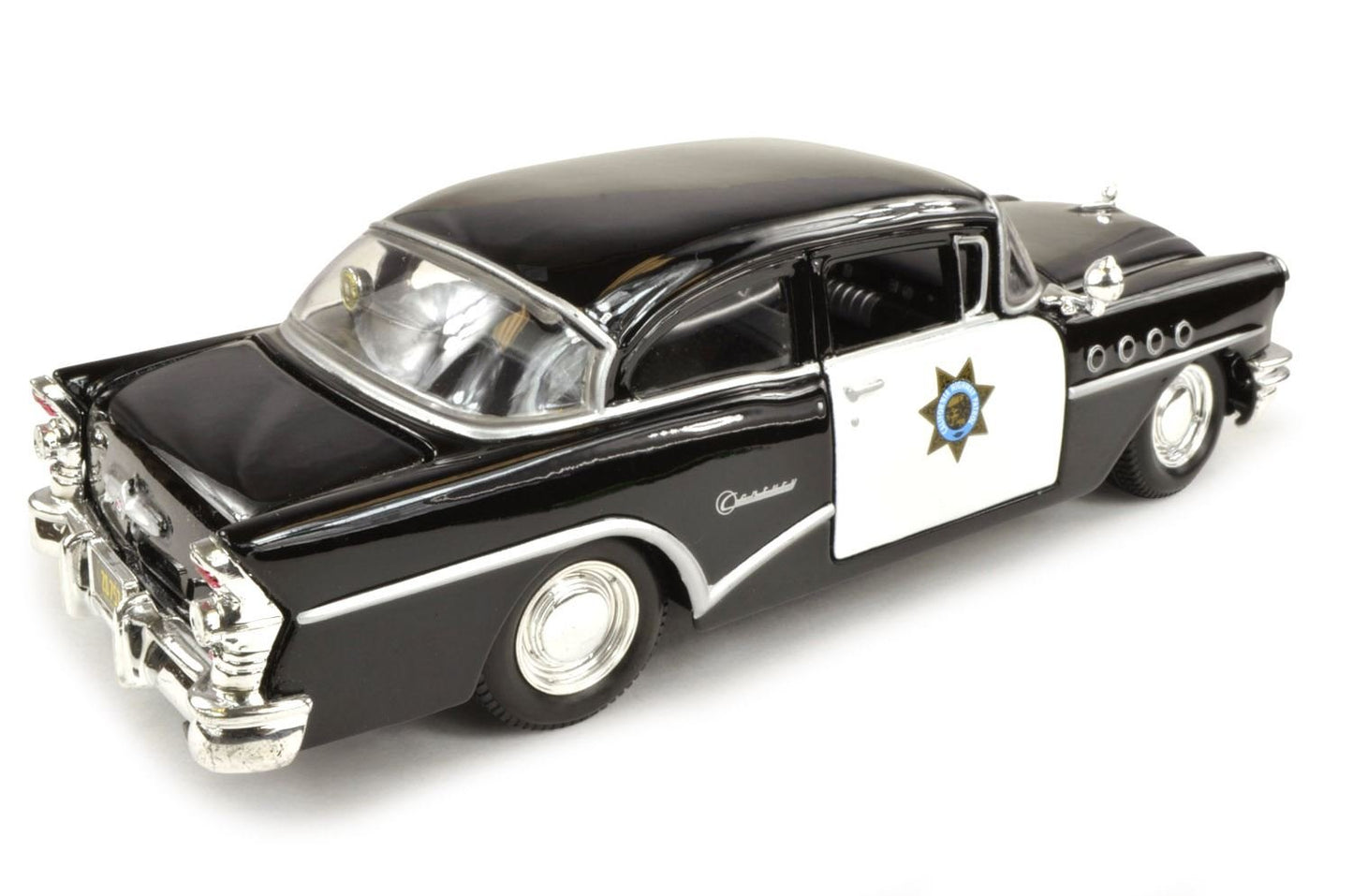 Maisto Buick Century Model Car 1955, California Highway Patrol, 1:26 Scale, Plastic, Model 31295