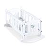 Melissa & Doug Wooden Doll Cradle - White, for Dolls & Stuffed Animals, Model 96566