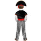 YPFonetoy Boys Pirate Costume Kids Set - Deluxe 10-Piece Pirate Outfit with Eye Patch  Hat & Accessories for Halloween (M(5-6 years))