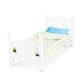 Melissa & Doug Mine To Love Wooden Play Bed For Dolls, Stuffed Animals - White (8.7   H X 9.1   W X 20.7   L Assembled)