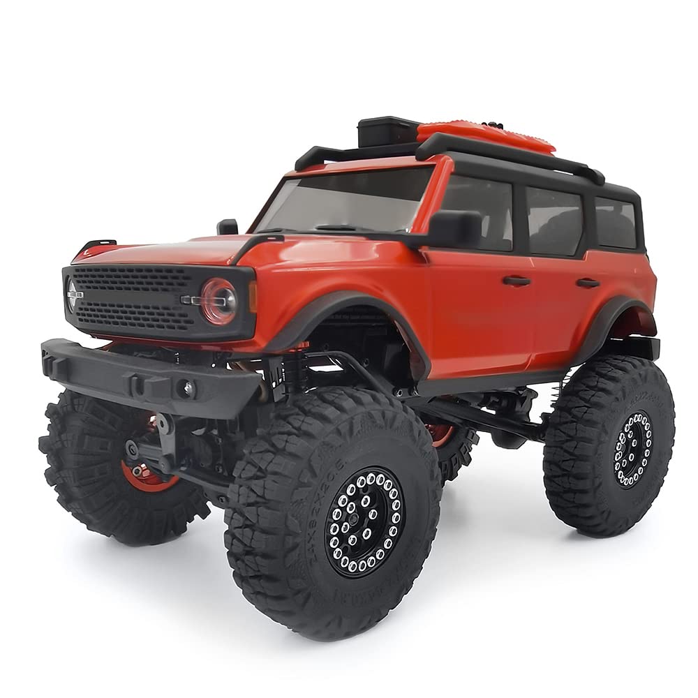 RCLIONS 4PCS Rubber Micro 1'' RC Wheel Tires 62mm for 1/24th Axial SCX24 Deadbolt,C10,JLU CRC,Bronco RC Crawler Truck Car (B Sty