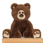 Bearington Lil' Barnaby Chocolate Brown Plush Stuffed Animal Teddy Bear, 11.5 Inches