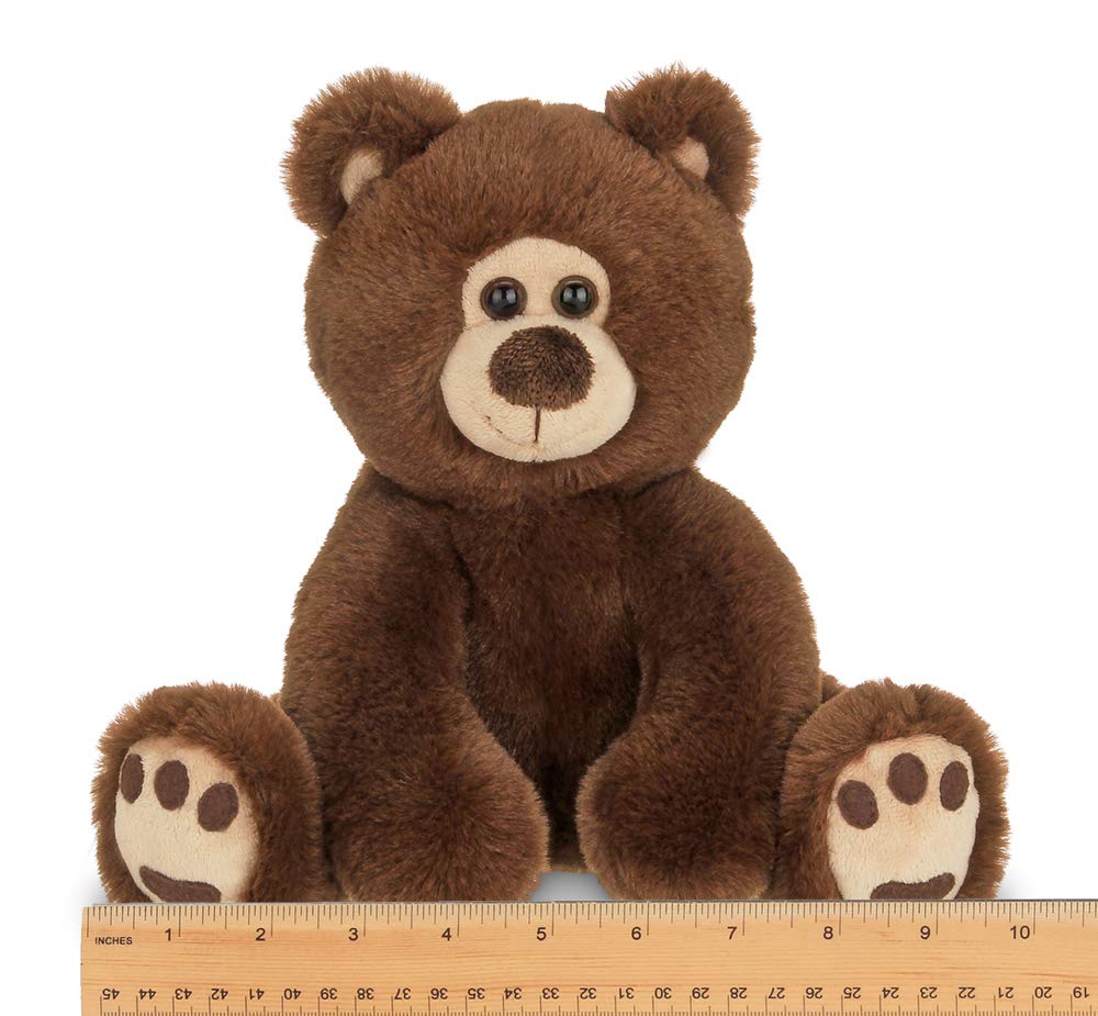 Bearington Lil' Barnaby Chocolate Brown Plush Stuffed Animal Teddy Bear, 11.5 Inches