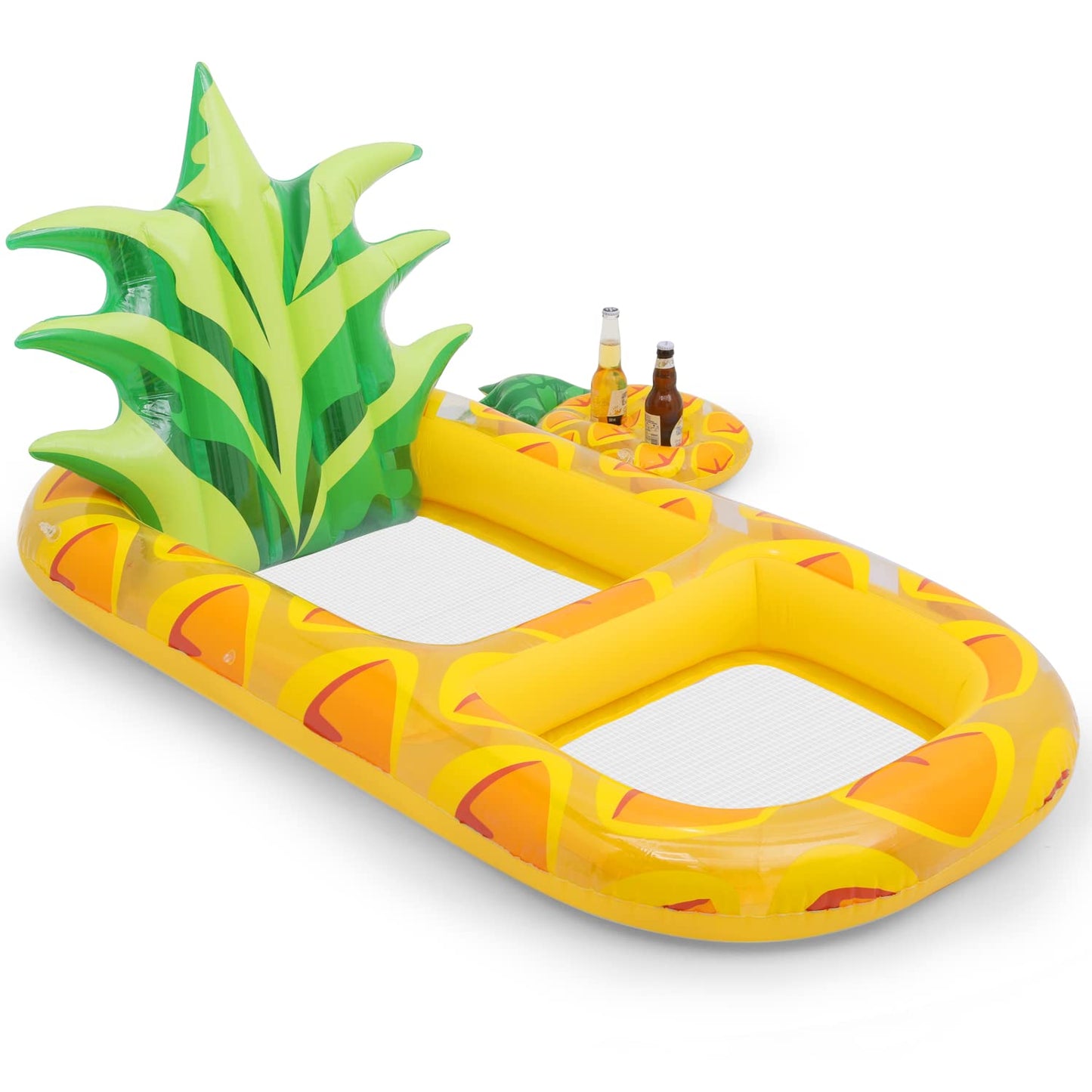 MoNiBloom Pool Float for mature-themed Inflatable Giant Floaties Pineapple Lake Rafts Fruit Swimming Floaty Summer Beach Ride-ons