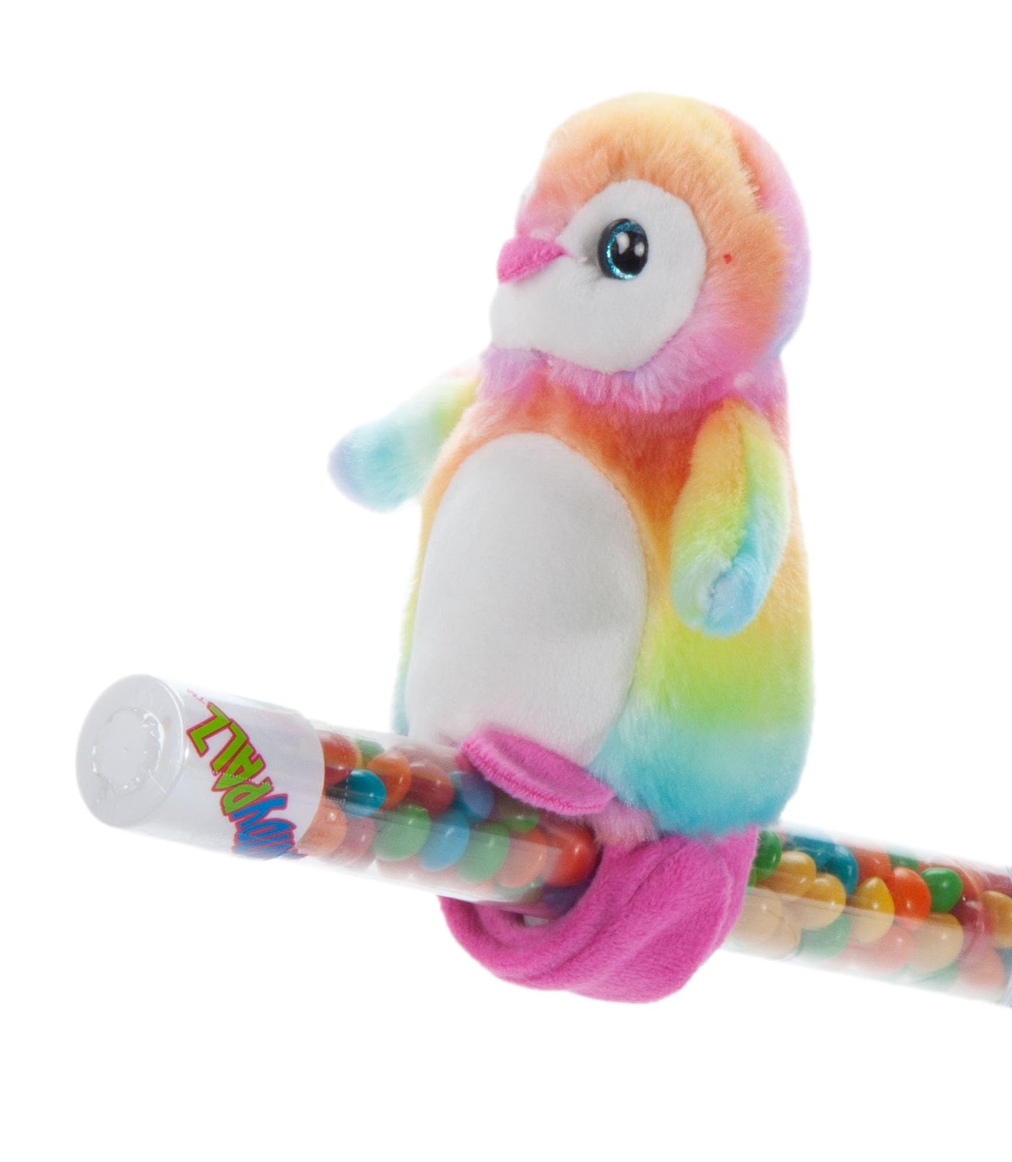 The Petting Zoo Rainbow Penguin Stuffed Animal Plushie Slap Bracelet, Gifts For Kids, Candypalz, Zoologee Penguin Plush Toy