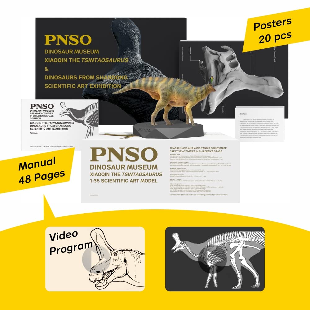 Pnso Dinosaur Museums Series (Xiaoqin The Tsintaosaurus 1:35 Scientific Art Model)
