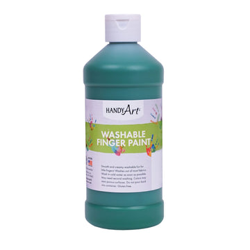 Handy Art Washable Finger Paint 16 ounce, Green