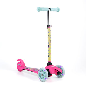 Monster Jam Self Balancing Kick Scooter With Light Up Wheels, Extra Wide Deck, 3 Wheel Platform, Foot Activated Brake, 75 Lbs Li