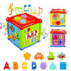 Sellmonk Plastic Baby & Toddler 6 In 1 Activity Cube Musical Early Learning & Educational Toys For 1 Year Old Girl (Fancy Cube),