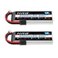 HRB 2PCS 3S Lipo Battery 4000mAh 11.1V 60C RC Lipo Batteries for RC Airplane, RC Helicopter, RC Car, RC Truck, RC Boat