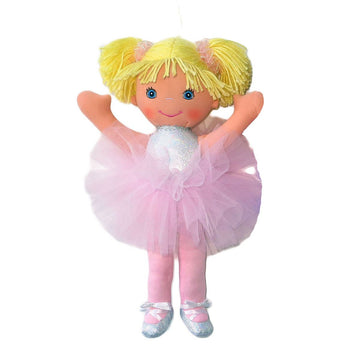 Anico Well Made Play Doll For Children Ballerina With Pigtails, 18' Tall, Pink