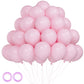 Voircoloria 105Pcs Light Pink Balloons 12Inch Pastel Pink Balloons For Boys Girls Birthday Baby Shower Gender Reveal Wedding Dec