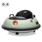 Ride On Bumper Car, 12V Electric Toddlers Car With Remote Control, Safety Belt, Music, Flashing Lights, 360 Degree Spin, Bumper