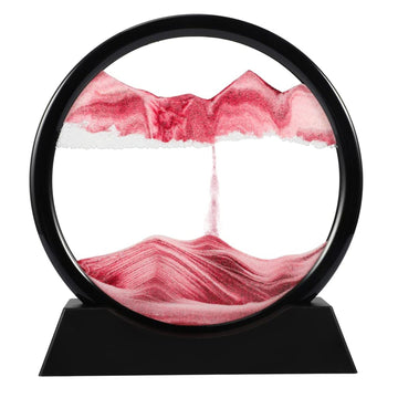 Twohua Sand Motion Art 3D Hourglass Deep Sea Sandscape Sand Art Liquid Motion Hour Glass Moving Sandscapes Quicksand Painting,Of