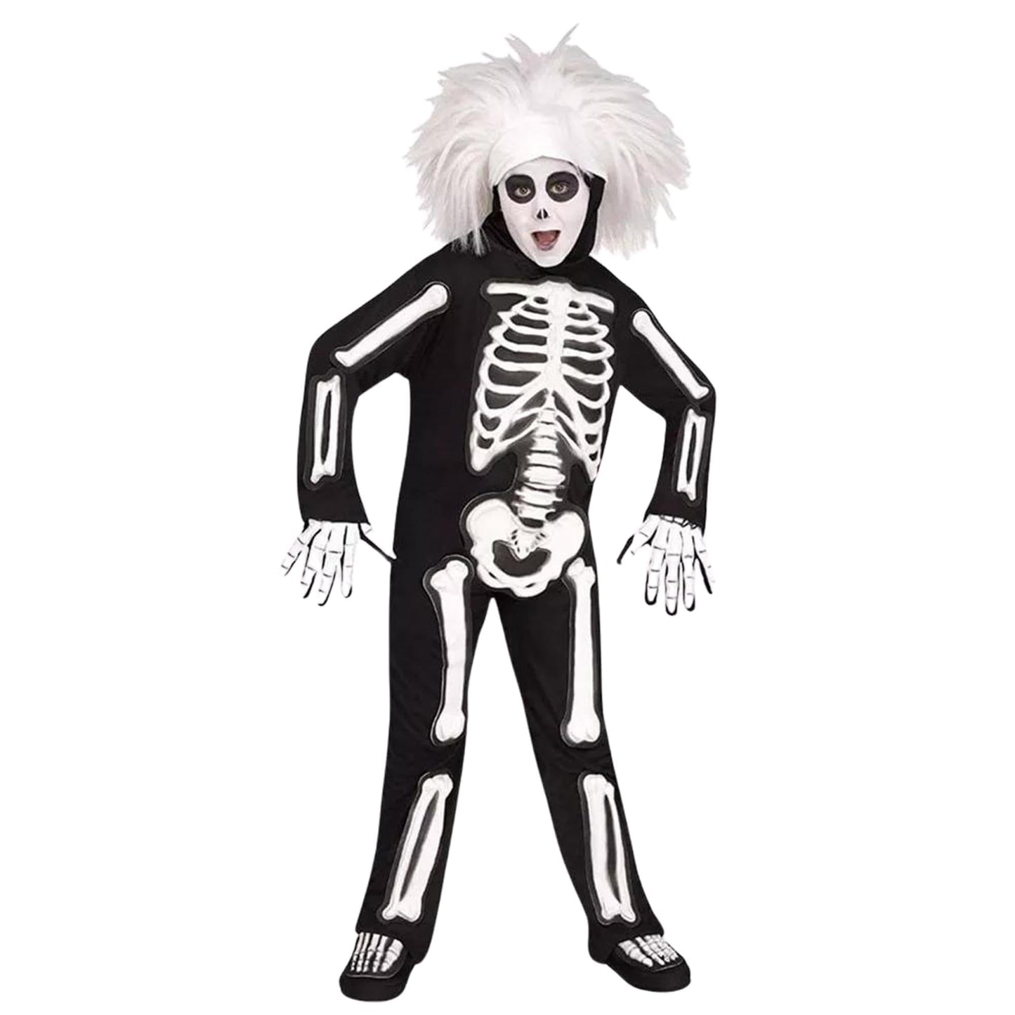 Saturday Night Live David S Pumpkins Beat Boy Skeleton Child Costume - Medium 8/10