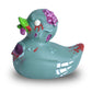 WILD REPUBLIC Zombie Rubber Duck - 4 Bath Toy, Pool Toy, Kids Gift, Fun Water Toy
