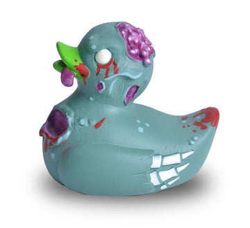 WILD REPUBLIC Zombie Rubber Duck - 4 Bath Toy, Pool Toy, Kids Gift, Fun Water Toy