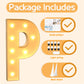 Imprsv 3Ft Marquee Light Up Letters P, Large Light Up Letters, Big Marquee Letters For Party Decorations Baby Shower Anniversary