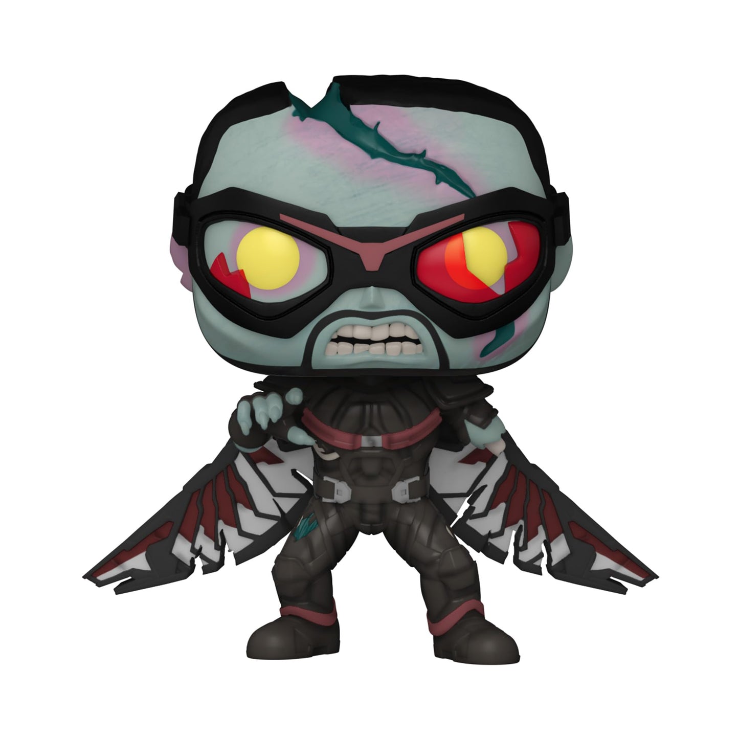 Funko Pop Marvel: What If? - Zombie Falcon, Multicolor, Standard, (57377)