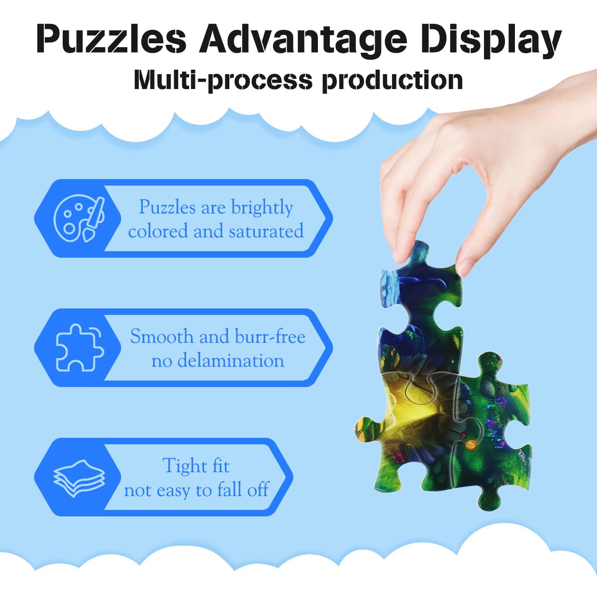 Misitu 100 Piece Puzzles For Kids Mushroom House Large Piece Puzzles 100 Pieces Puzzles For Adults Children Puzzles 100 Piece Families Challenging 100 Piece Puzzles For Seniors 16.1 X 11.3 Inch