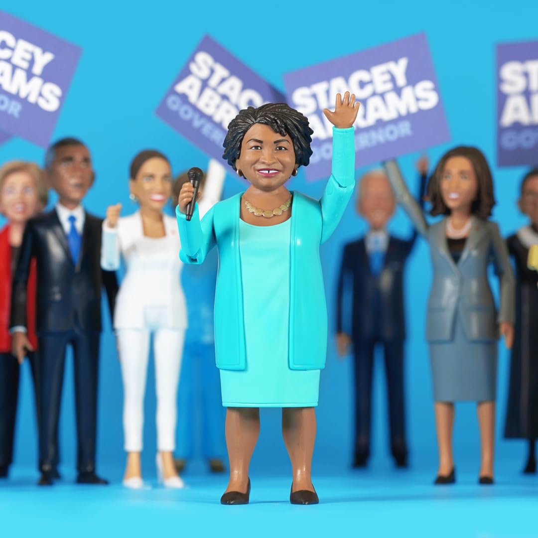 Fctry Stacey Abrams Real Life Political Action Figure: Collectible, Novelty, Stocking Stuffer Holiday Idea For Adults, Cute Desk Accessories For Home & Office