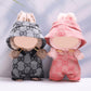 Clothes for 17cm Dolls & Outfit for 17cm Dolls - Adorable Pink & Brown Doll Accessories, Original Design Outfits and Keychain Cl