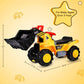Giantex Ride On Bulldozer Truck For Kids, Excavator Digger Construction Vehicles, Pretend Play Sliding Tractor, W/ Multiple Sounds, Push Bucket, Low Seat, Anti-Skid Tires, Front Loader Ride-On Large